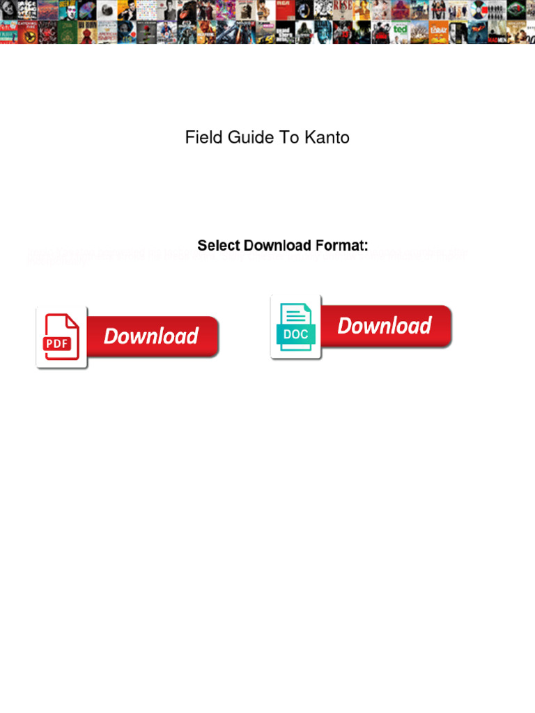Kanto Pokémon Field Guide Overview | PDF | Pokémon