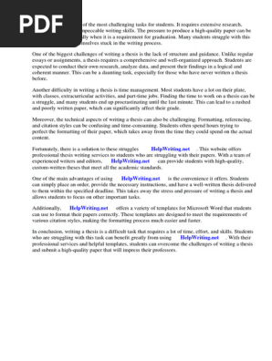 Microsoft Word Term Paper Templates