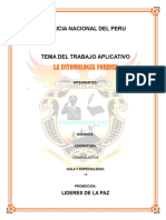 La Entomologia Forense: Policia Nacional Del Peru