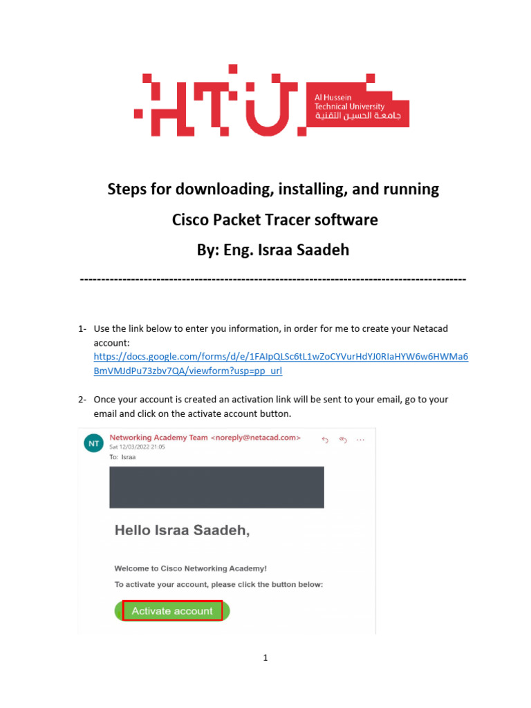 Steps For Downloading Installing and Running Cisco Packet Tracer ...