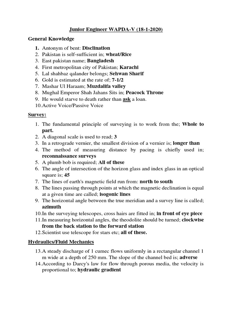 Engineering Exam Prep Guide | PDF | Concrete | Bending