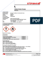 SDS - PU Foam Insulation & Construction Foam