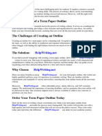Term Paper Outline Template