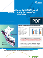 Aspectos Relacionados A La Intervención de La Sunass en El Ámbito Rural para La Prestación de Los Servicios de Saneamiento