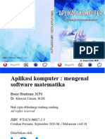 Buku Ajar Aplikasi Komputer Mengenal Software Matematika