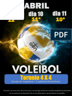 Panfleto Torneio Voleibol