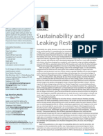 Sustainability and Leaking Restorations: Editorial