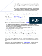 Term Paper On Change Management PDF