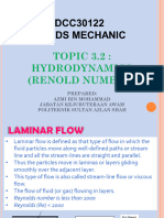 CHAPTER 3b - HYDRODYNAMICS REYNOLDS NUMBER