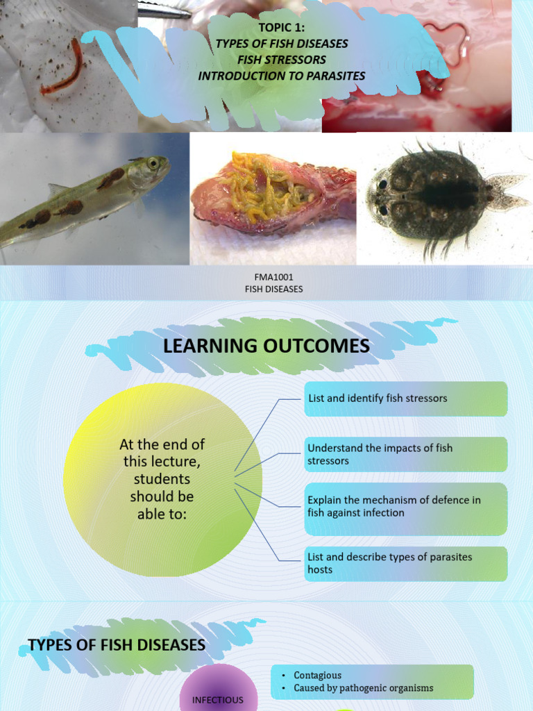 FMA1001 - Topic 1 Fish Stressors 2024 | PDF | Infection | Parasitism
