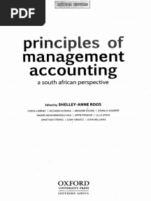 Pnnci Management Accounting A South African Perspective