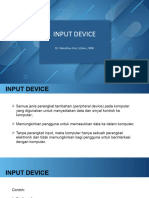 Pertemuan 4 - Sistem Komputer - Hardware - Input Device