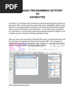 Visual Basic Programming Keypoint