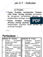 TM 6-7, Kalkulasi Biaya (Simpan Otomatis)