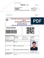 Pet Admit Card For Examination