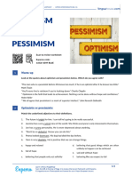 Optimism and Pessimism British English Student