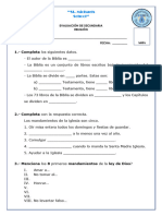 EVALUACIÓN de Religion Secundaria