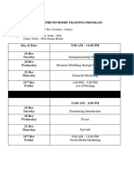 TEVTA Course Day-Wise Plan