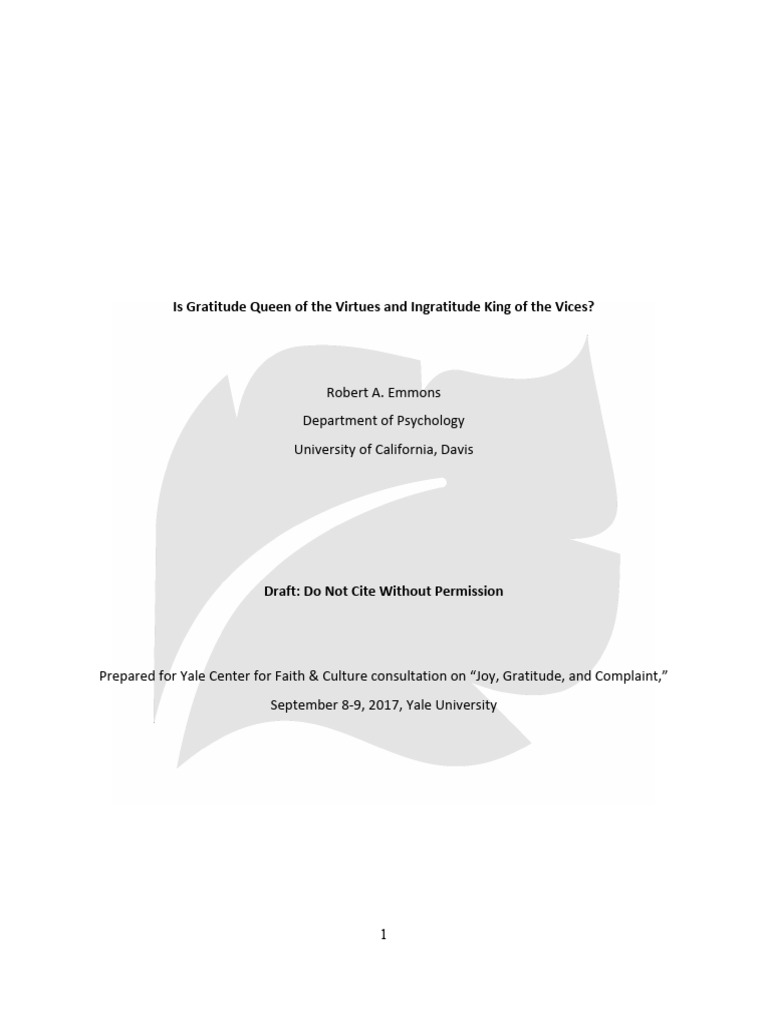 The Power and Complexity of Gratitude | PDF | Gratitude | Happiness