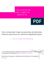 Como Hacer Intercambio de Alimentos