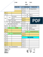Jadwal Assesmen Formatif Kelas 1 SD (Maret)