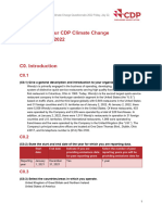 The Wendy's Company CDP Climate Change Questionnaire 2022 - FINAL