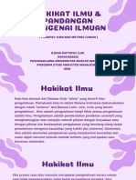 Hakikat Ilmu & Pandangan Mengenai Ilmuan-1