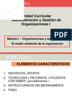 El Medio Ambiente de La Organización