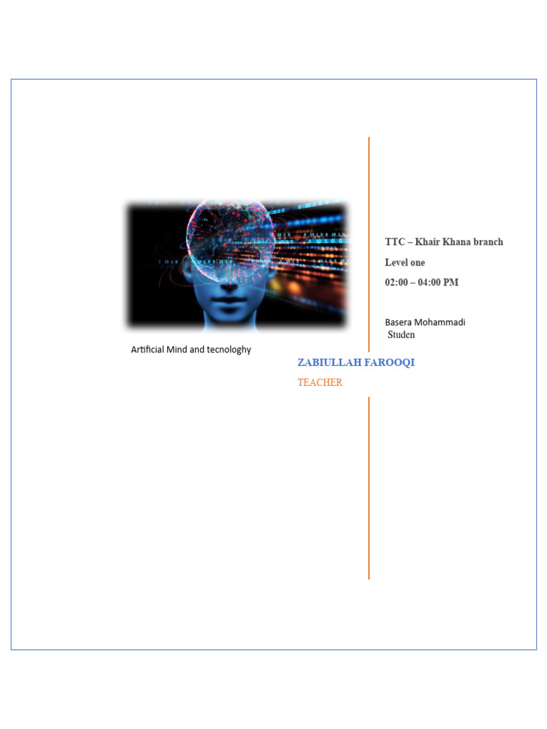 English Presentation Ttc Pdf Artificial Intelligence Intelligence