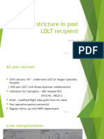Biliary Stricture in Post LDLT Recipient