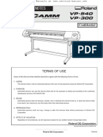 ROLAND VersaCamm VP 540 Service Manual