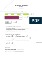 Fisa de Lucru Fractii CL A III A