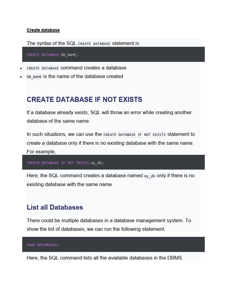 SQL DDL Syntax Example | PDF | Table (Database) | Databases