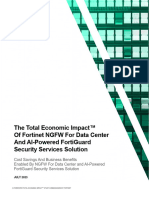 The Total Economic Impact of Fortinet NGFW For Data Center and AI-Powered FortiGuard Security Services Solution