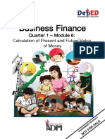 Senior 12 Business Finance - Q1 - M6 For Printing