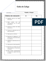 Lista de Cotejo 6