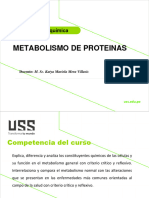 Clase 8 Metabolismo de Proteinas