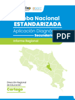 Informe Regional Secundaria CARTAGO