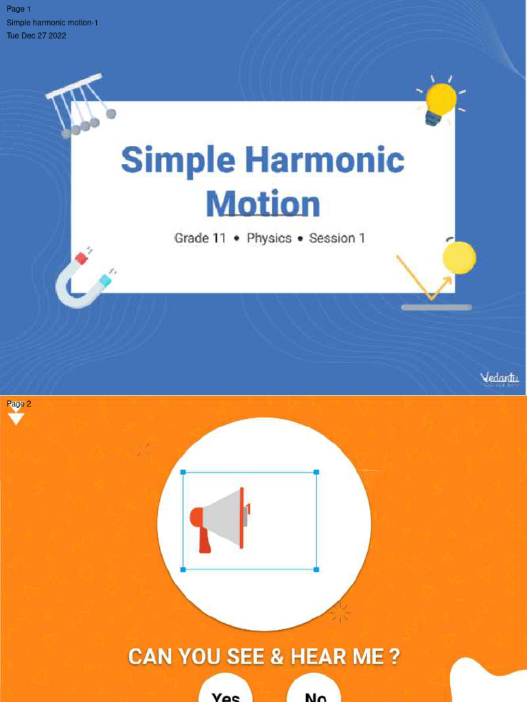 Understanding Simple Harmonic Motion | PDF