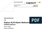 Kairos HLR Alarm Reference