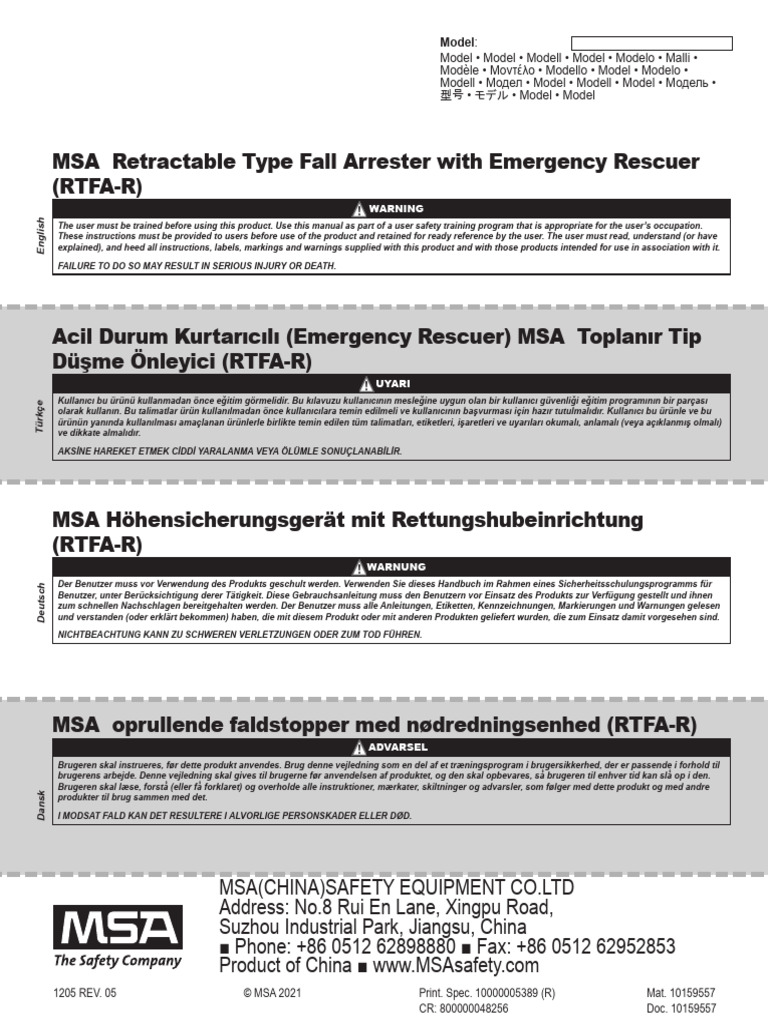 20 Rescuer User-Instruction-Manual 10159557 05 | PDF