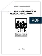 Performance Evaluation Review and Planning: April 2001