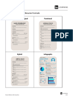 Resume Formats - Visual Comparison