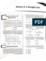 Motion in Straight Line Last 5 Year Pyq