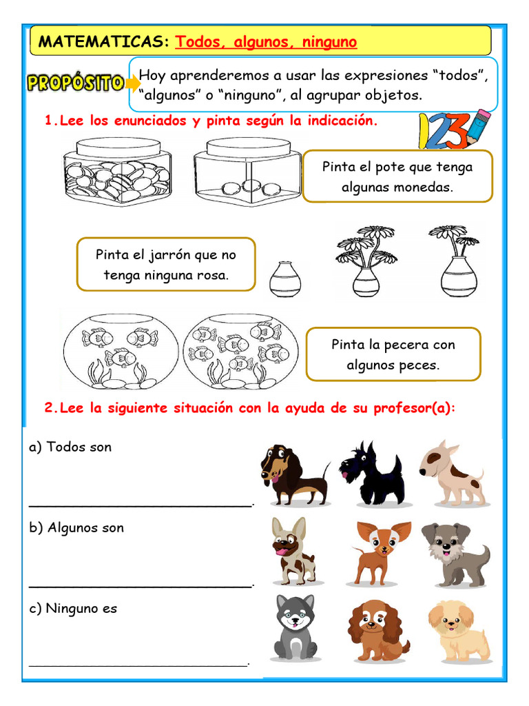s2 Ficha d2 Mat Todos Alguno Ninguno | PDF