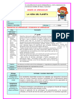 1º U1 s2 Sesion d4 Plan Lector La Hora Del Planeta