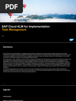 SAP Cloud ALM For Implementation - Tasks Management