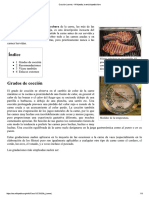 Temperatura Al Centro y Términos de Cocción de La Carne de Res