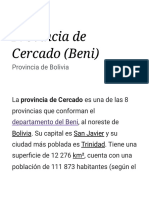 Provincia de Cercado (Beni) - Wikipedia, La Enciclopedia Libre