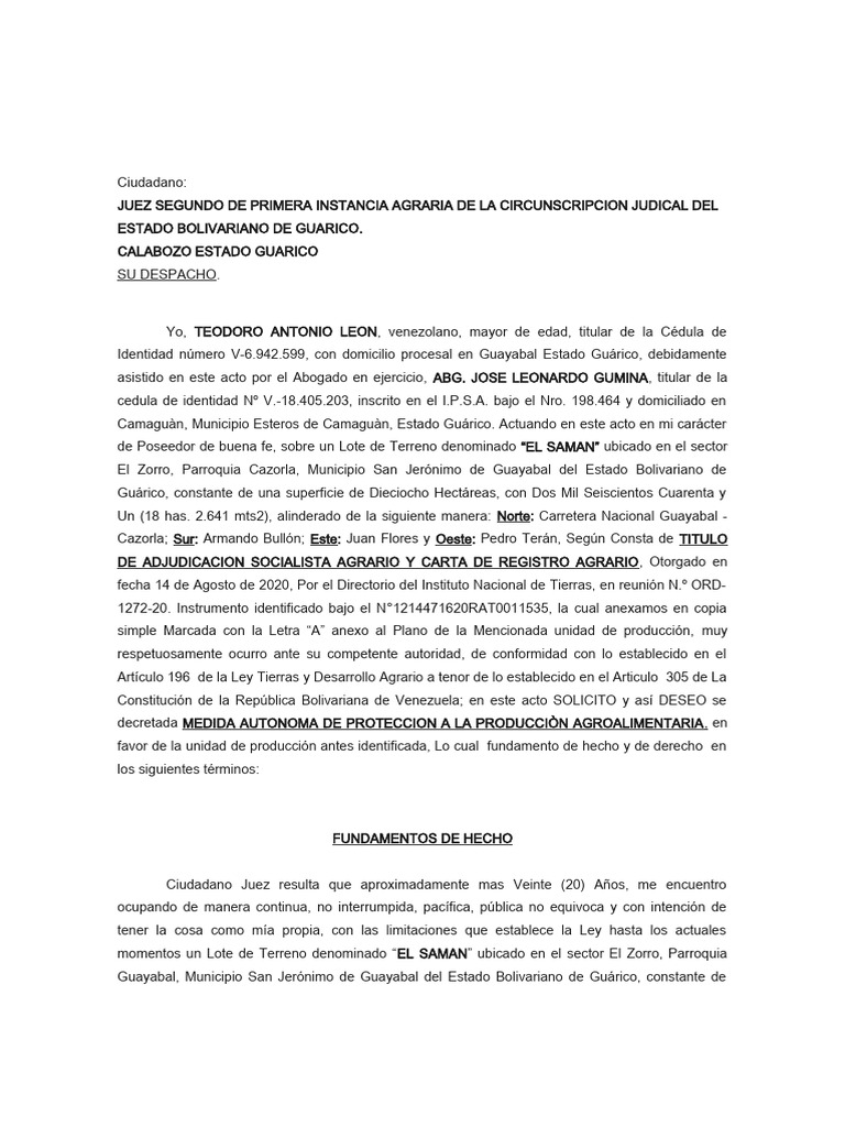 Medida de proteccion agraria pdf constituci n agricultura